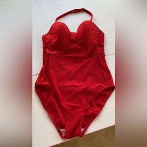 Figleaves red swimsuit size 32D